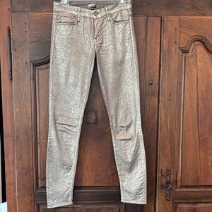 Mother metallic jeans. “The Looker”